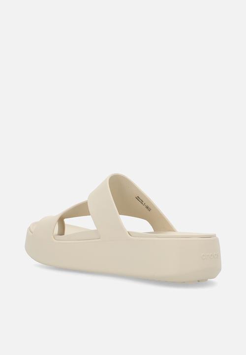 Crocs - Getaway way platform toe loop-sandstone