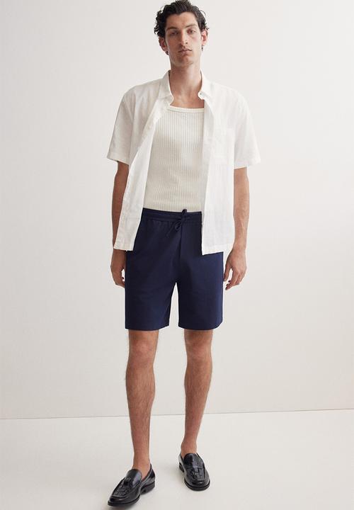 H&M - Relaxed fit shorts - navy blue
