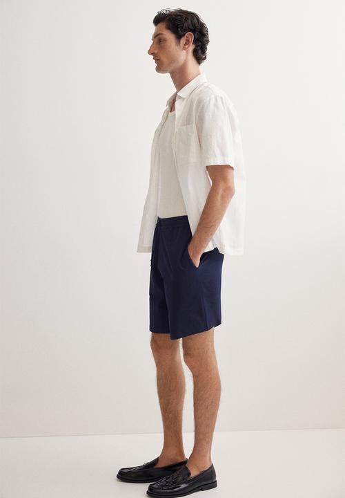 H&M - Relaxed fit shorts - navy blue