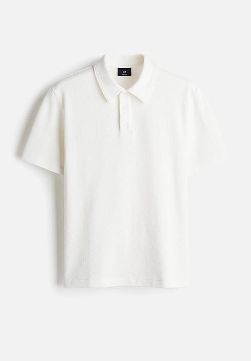 H&M - Regular fit polo shirt - white