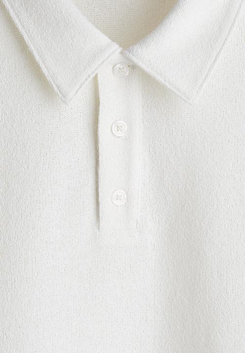 H&M - Regular fit polo shirt - white