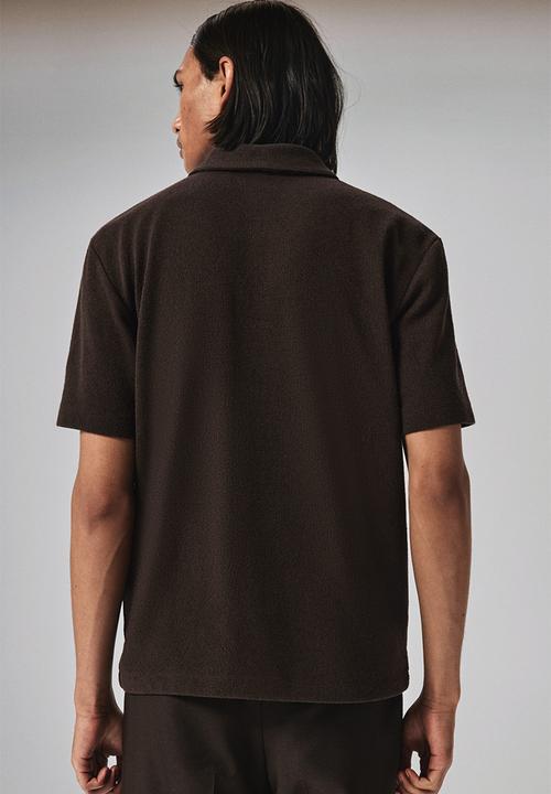 H&M - Regular fit polo shirt - dark brown