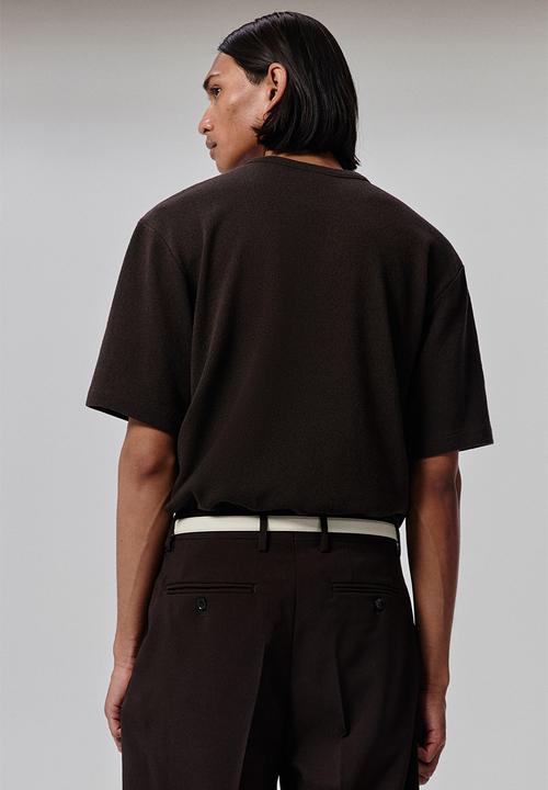 H&M - Loose fit t-shirt - dark brown 