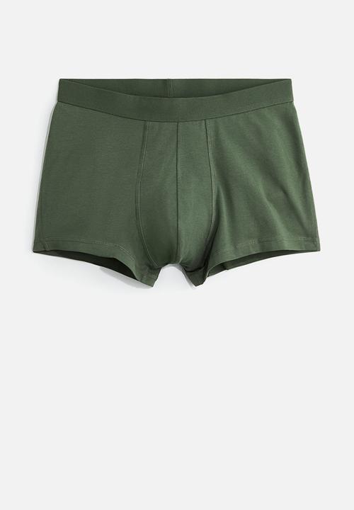 H&M - 3-Pack short trunks with lycra® - green