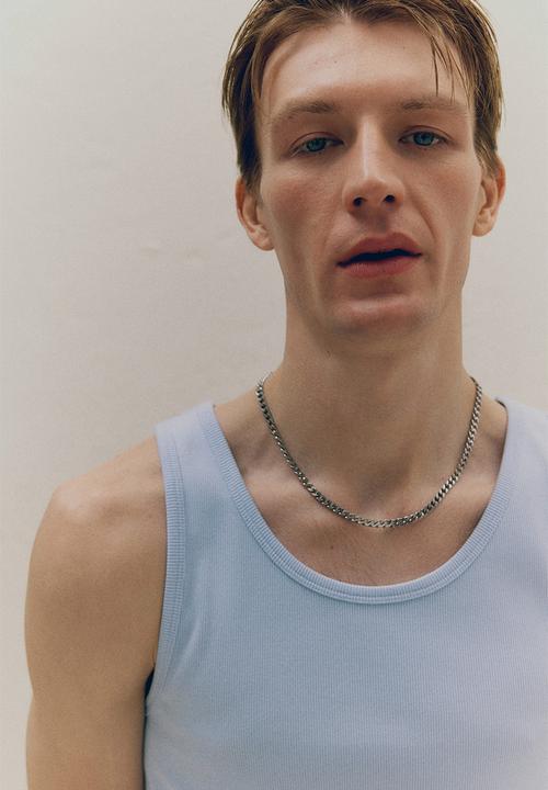 H&M - Slim fit ribbed vest top - blue