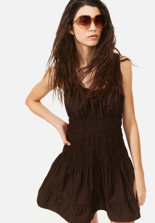 H&M - Smocked dress - dark brown