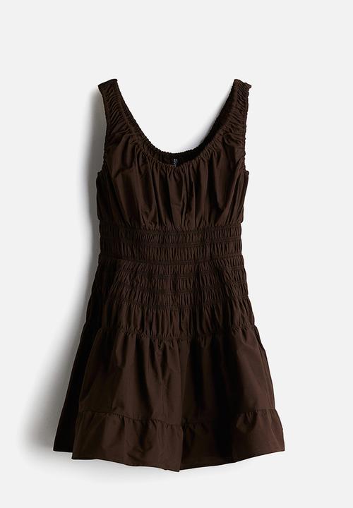 H&M - Smocked dress - dark brown