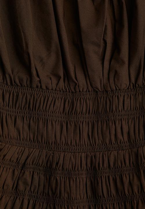 H&M - Smocked dress - dark brown