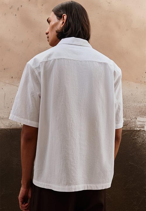 H&M - Regular fit resort shirt - white