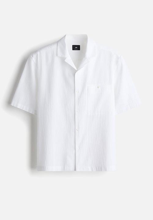 H&M - Regular fit resort shirt - white