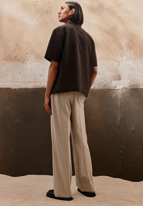 H&M - Regular fit resort shirt - dark brown