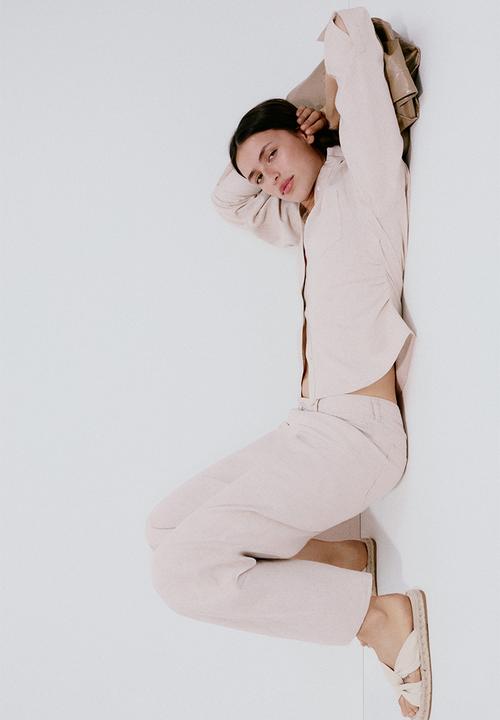 H&M - Twist-detail espadrille sandals - light beige