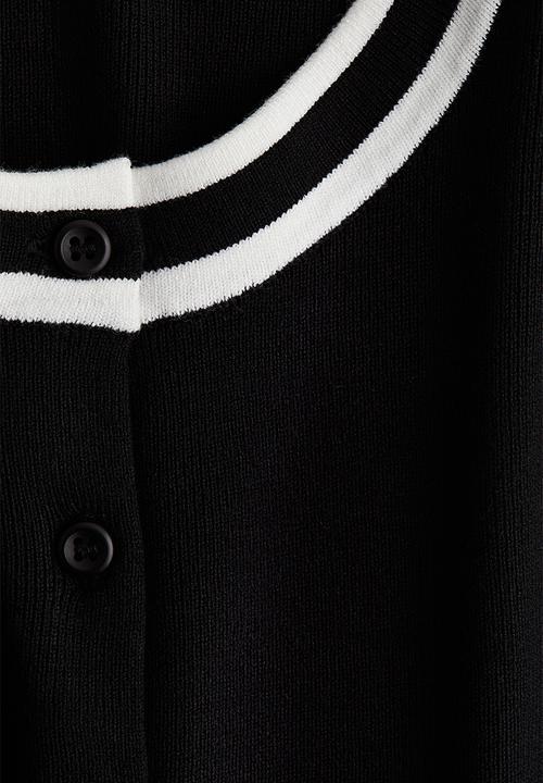H&M - Button-front sweater vest - black