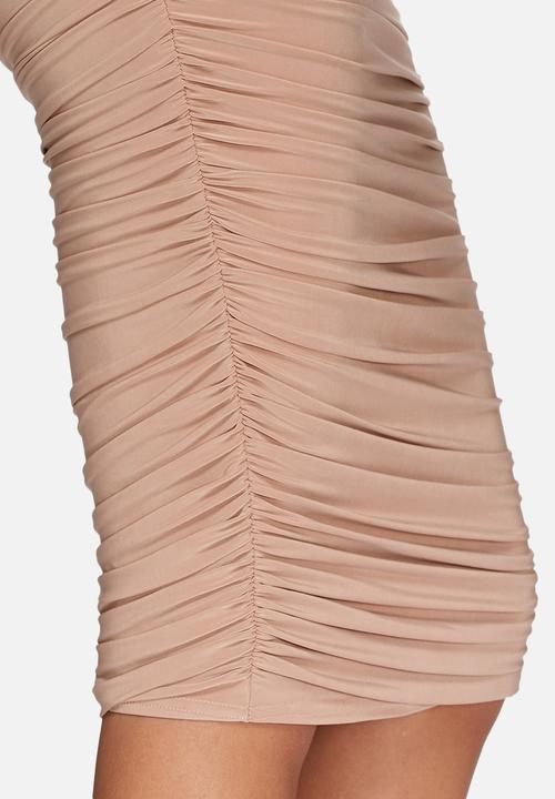 Missguided - Slinky gathered midi skirt