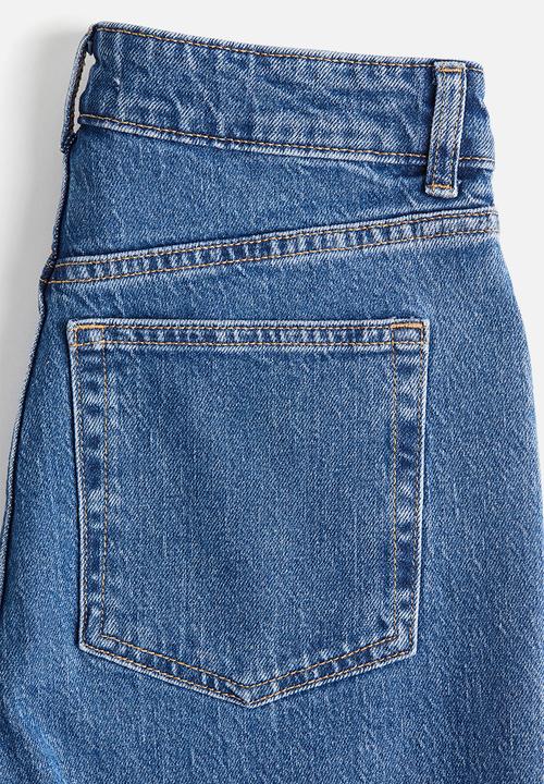 H&M - Wide high jeans - denim blue
