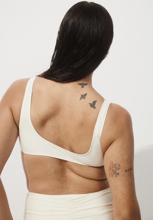 H&M - Padded bikini top - cream