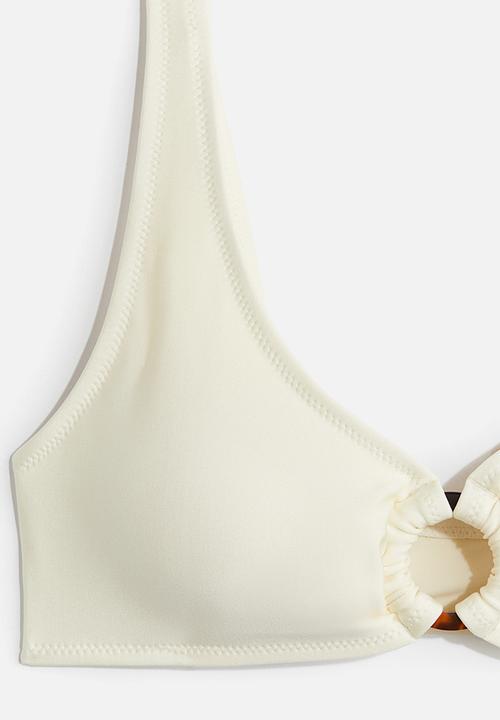 H&M - Padded bikini top - cream