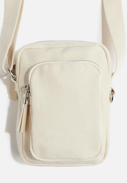 H&M - Canvas crossbody bag - cream