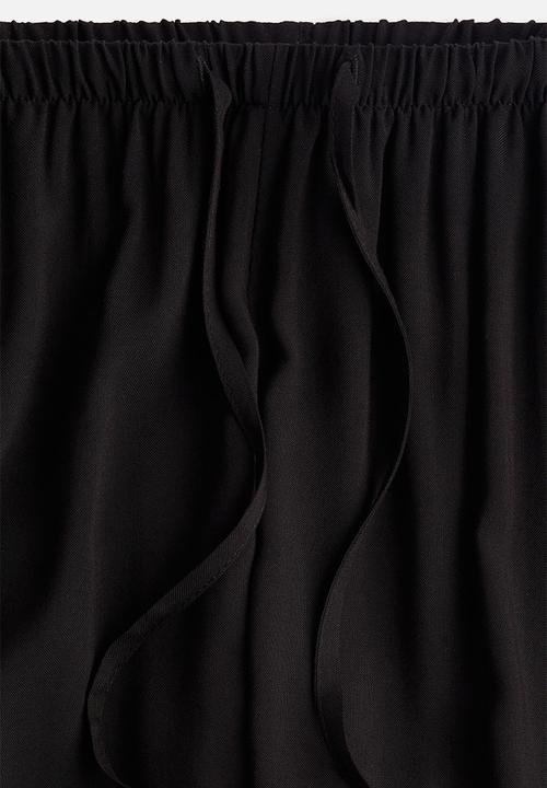 H&M - Mama before & after drawstring trousers - black