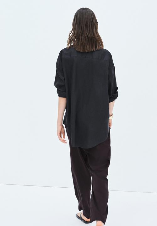 H&M - Mama before & after drawstring trousers - black
