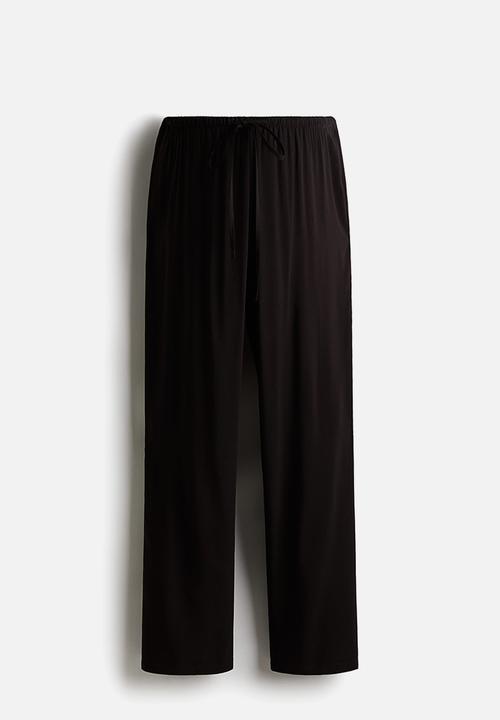 H&M - Mama before & after drawstring trousers - black