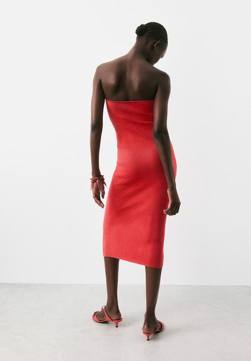 H&M - Ribbed tube dress - bright red