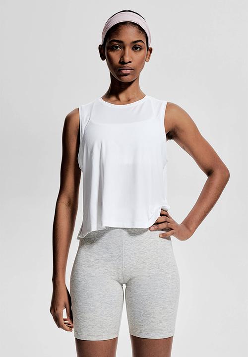 H&M - Boxy-style sports vest top with drymove™ - white