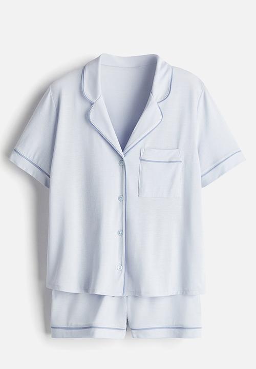H&M - Pyjama shirt and shorts - light blue