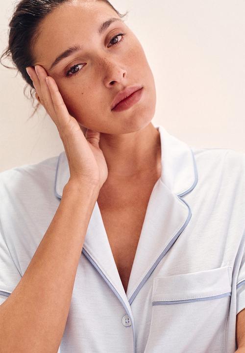 H&M - Pyjama shirt and shorts - light blue