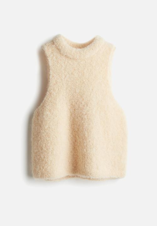 H&M - Wool-blend top - light beige