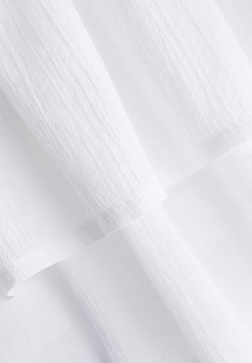 H&M - Tiered mini skirt - white