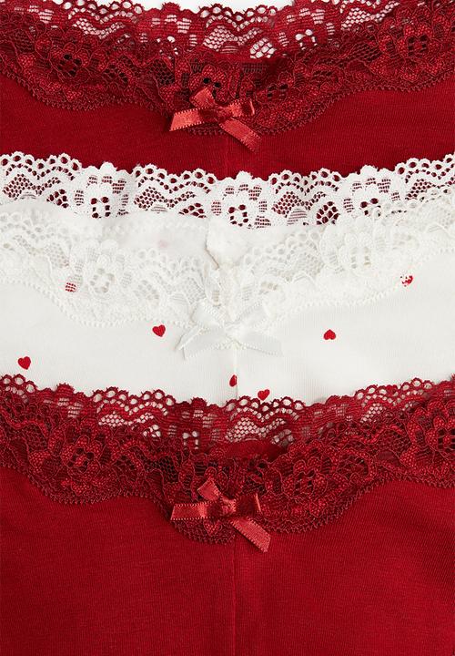 H&M - 3-Pack cotton and lace hipster briefs - multi