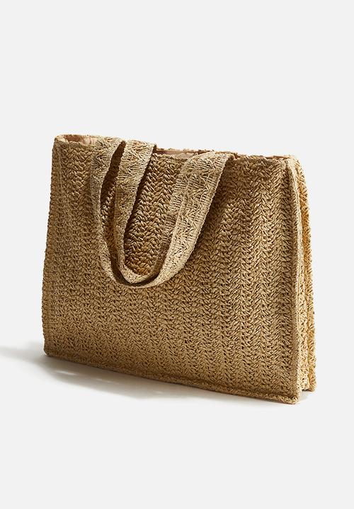 H&M - Straw shopper - beige
