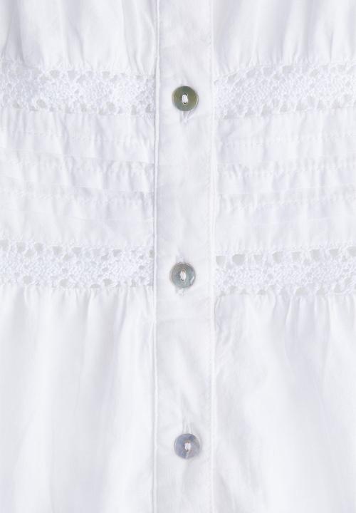 H&M - Peplum vest top - white