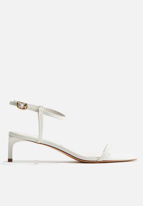 H&M - Heeled strappy sandals - white