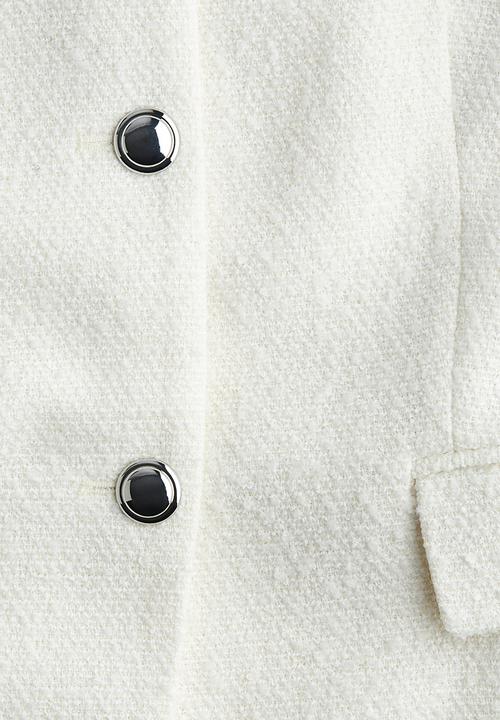 H&M - Bouclé blazer - white