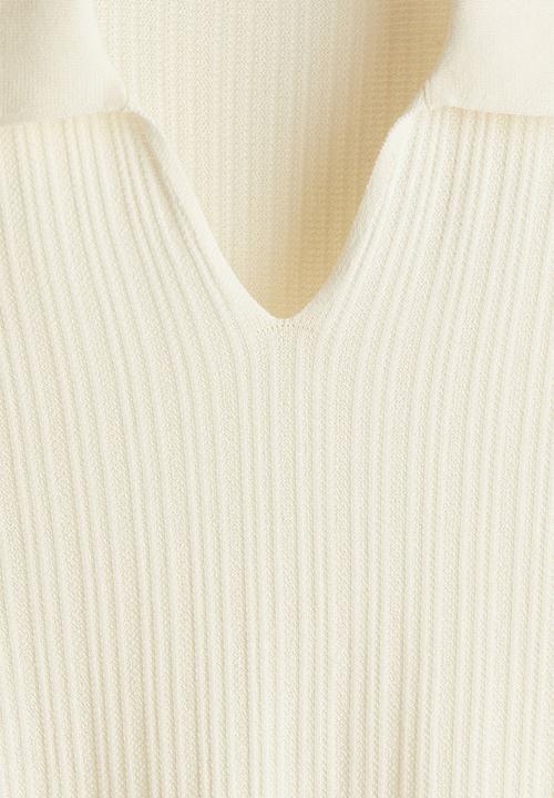 H&M - Regular fit pima cotton polo shirt - white