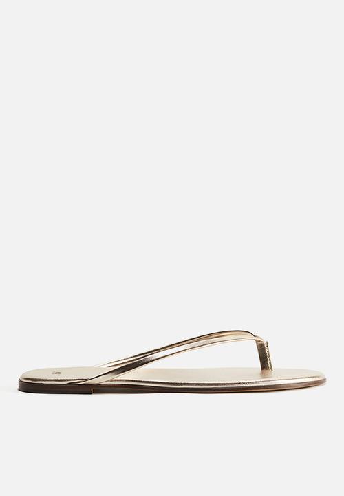 H&M - Flip-flops - gold coloured