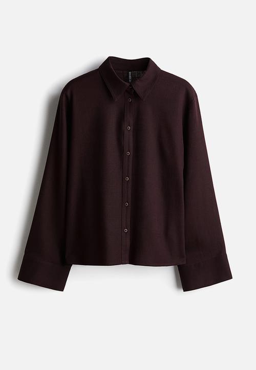 H&M - Airy shirt - burgundy 
