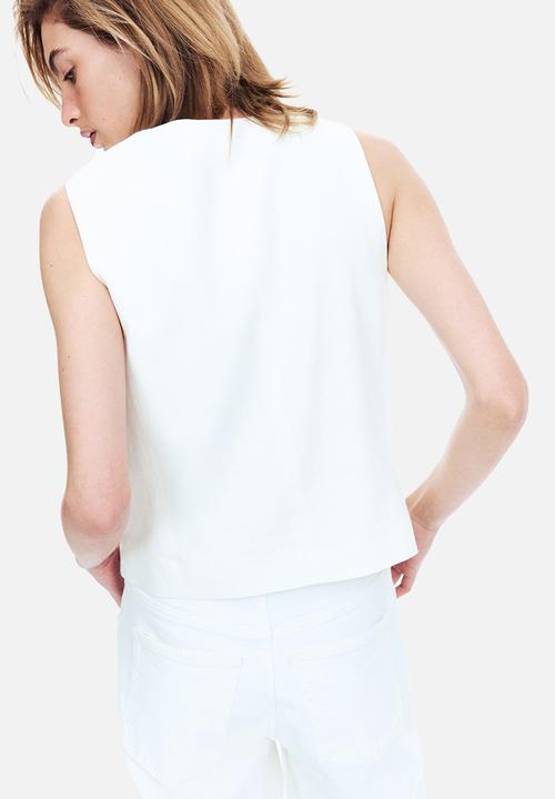 H&M - Linen-blend suit waistcoat - white