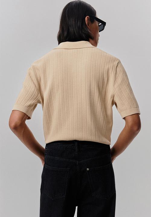 H&M - Regular fit pima cotton polo shirt - beige
