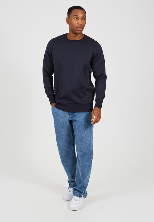 Brave Soul - Crew Neck Sweatshirt - Navy