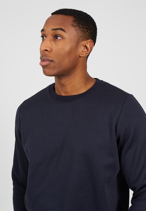 Brave Soul - Crew Neck Sweatshirt - Navy