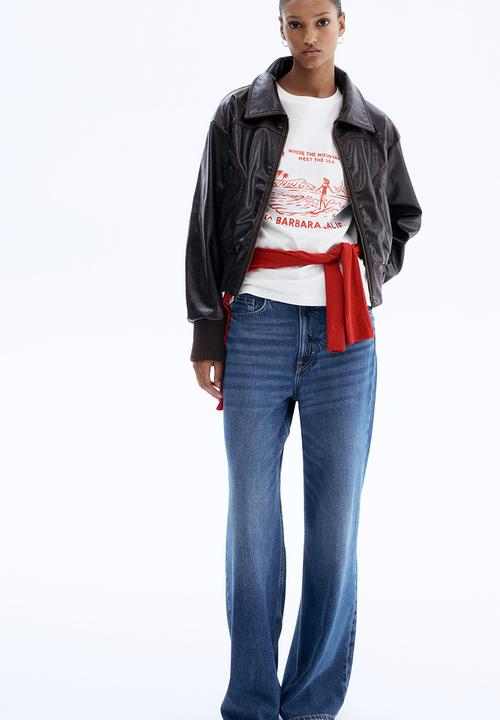 H&M - Oversized T-shirt - white/santa barbara 