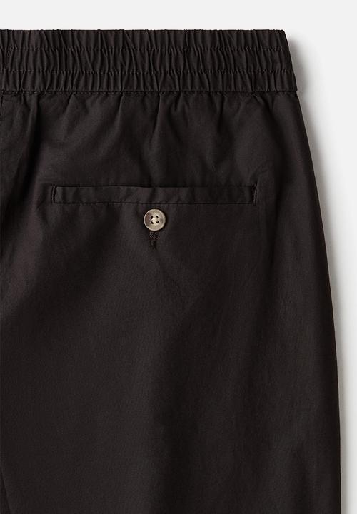 H&M - Relaxed fit poplin shorts - brown
