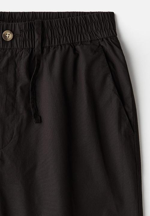 H&M - Relaxed fit poplin shorts - brown