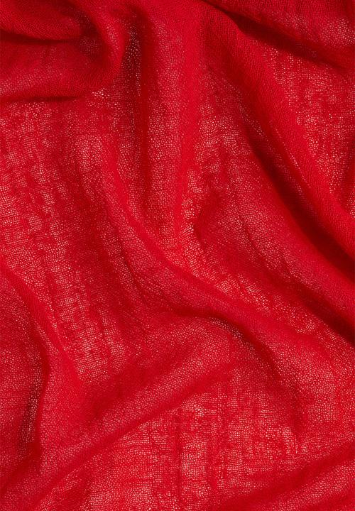 H&M - Linen-blend shawl - red