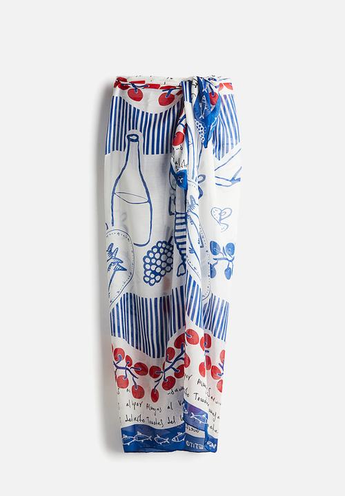 H&M - Sarong - white,multi