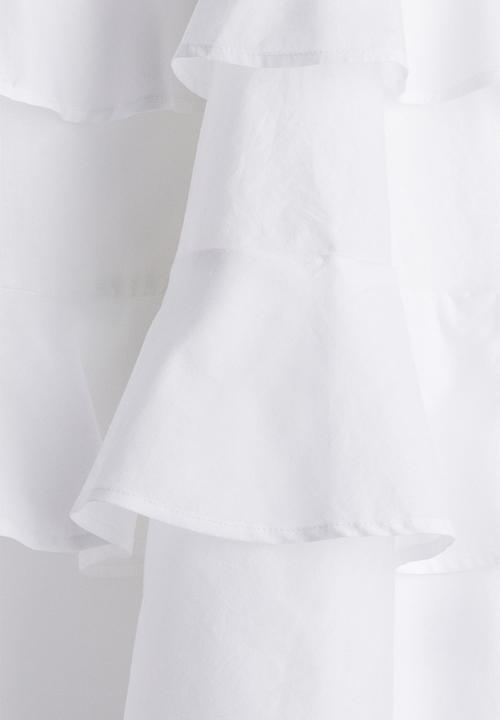 H&M - Tie-strap cotton dress - white