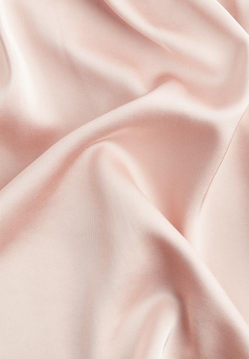 H&M - Pleat-front blouse - powder pink
